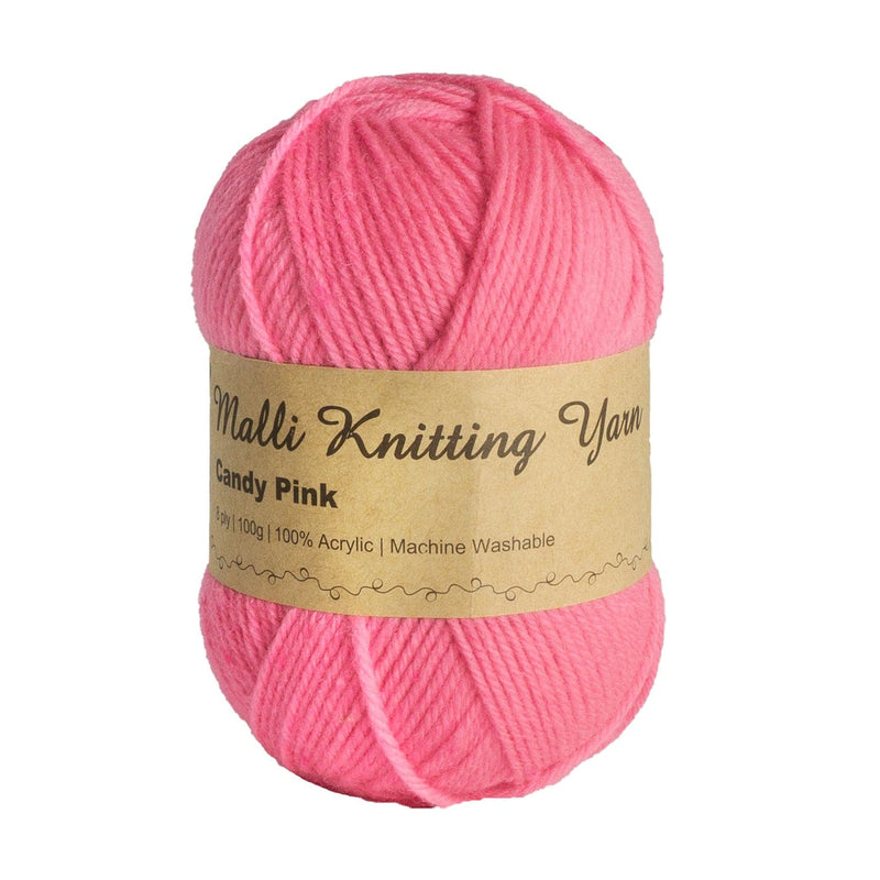 Light Coral Malli Knitting Yarn Candy Pink Yarn 100g Knitting and Crochet Yarn