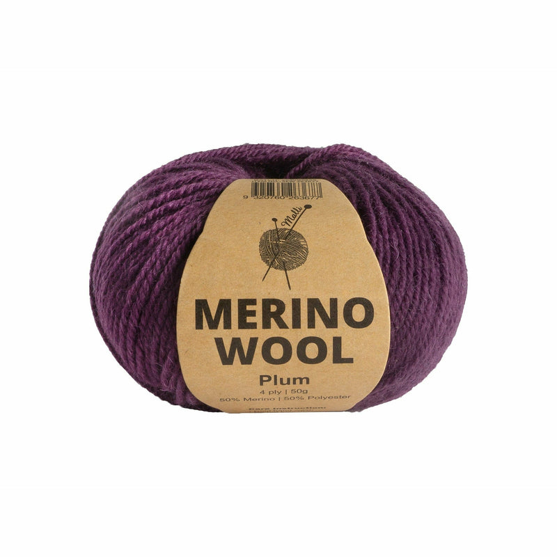 Dark Slate Gray Malli Plum Merino Mix Yarn 50g Knitting and Crochet Yarn