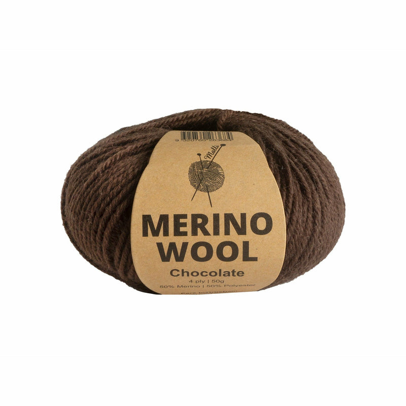 Dark Slate Gray Malli Chocolate Merino Mix Yarn 50g Knitting and Crochet Yarn