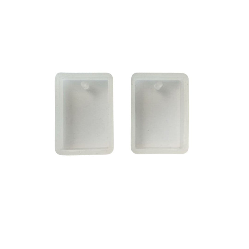 Gray Resin Mould   Silicone Jewellery Mould - Rectangle Earring Moulds (Set of 2) Resin Craft Moulds