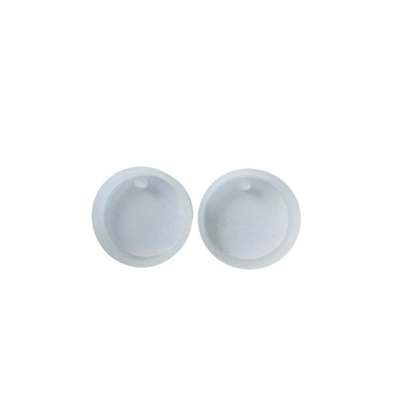Gray Resin Mould   Silicone Jewellery Mould - Round Earring Moulds (Set of 2) Resin Craft Moulds
