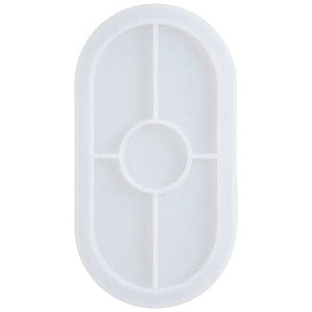 Light Gray Resin Mould   Clear Oval Dish Silicone Mould Resin Craft Moulds