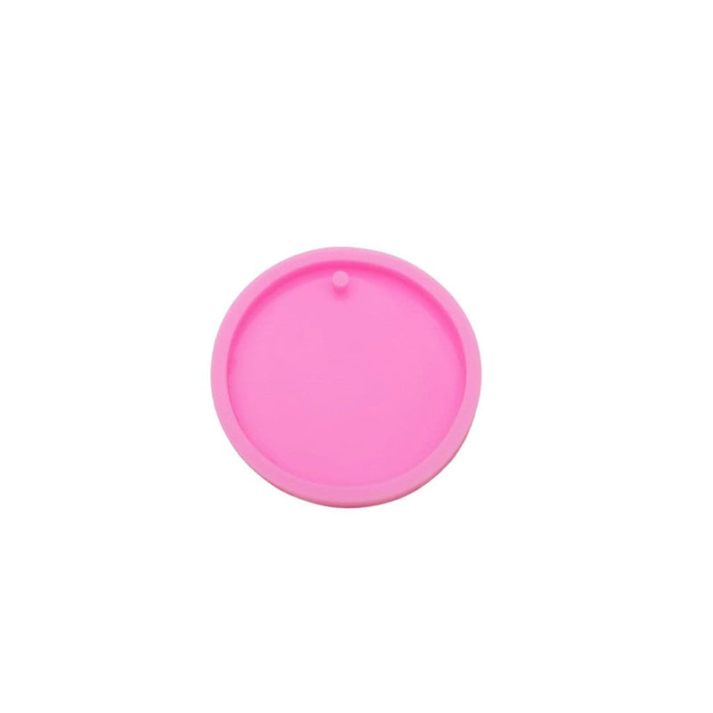 Violet Resin Mould   Silicone Round Keyring Mould-Large Round Keyring Resin Craft Moulds
