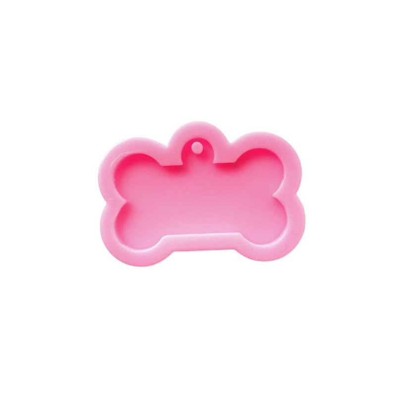 Light Pink Resin Mould   Silicone Keyring Mould - Dog Bone Resin Craft Moulds