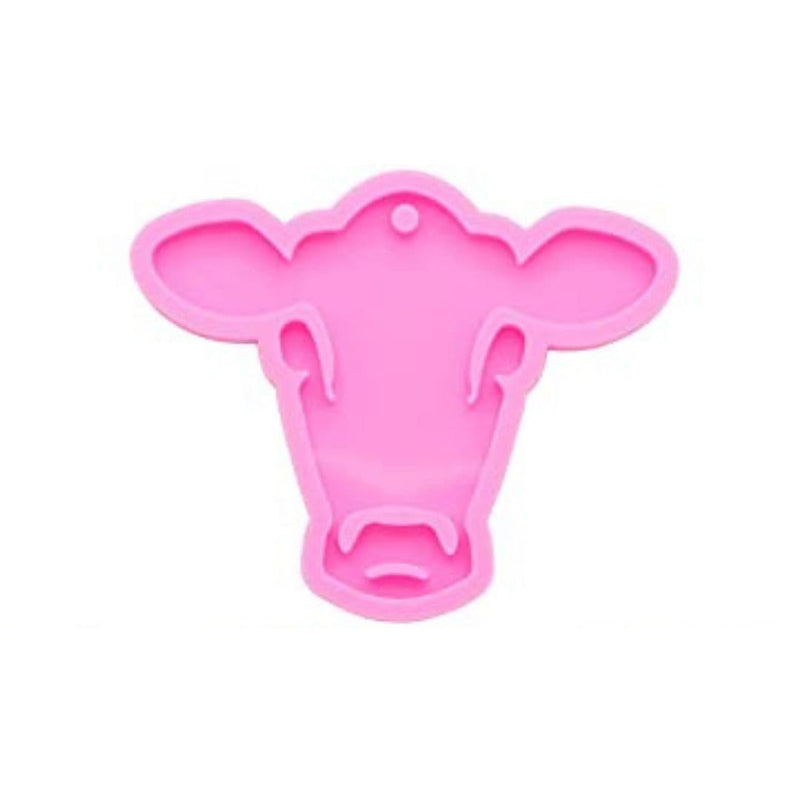 Plum Resin Mould   Silicone Keyring Mould - Cow Head Resin Craft Moulds