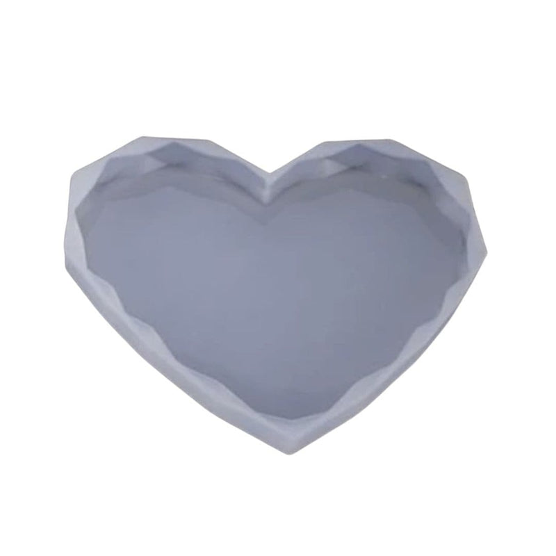 Light Slate Gray Resin Mould   Silicone Diamond Heart Mould-Large Resin Craft Moulds