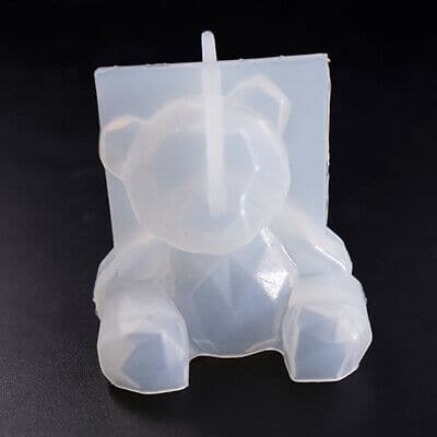 Black Resin Mould   Geometric Teddy Bear Mould Resin Craft Moulds