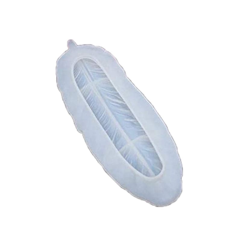Light Steel Blue Resin Mould   Feather mould Resin Craft Moulds