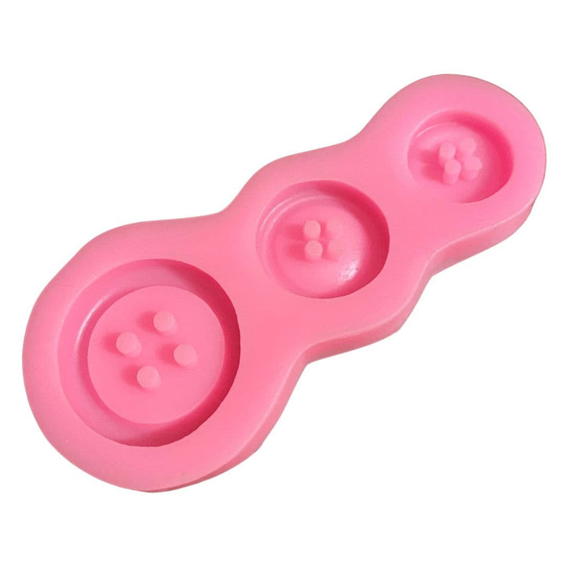 Hot Pink Resin Mould   3 Button Mould Resin Craft Moulds