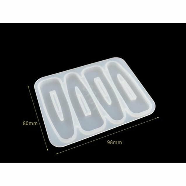 Black Resin Mould   Hair Clip Mould Outline Resin Craft Moulds