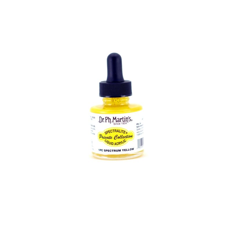 Light Goldenrod Dr. Ph. Martin's Spectralite Private Collection Liquid Acrylic Ink  29.5ml  Spectrum Yellow Inks