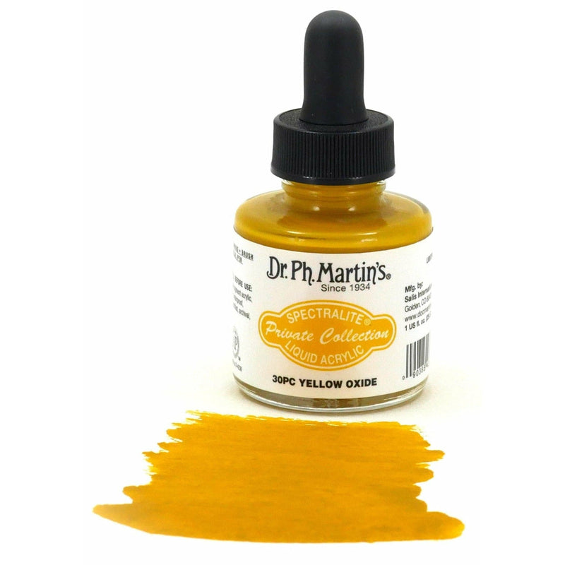 Goldenrod Dr. Ph. Martin's Spectralite Private Collection Liquid Acrylic Ink  29.5ml  Yellow Oxide Inks