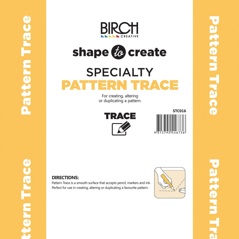Sandy Brown Birch Creative Shape And Create Specialty Pattern Trace 90cm X 50 Metres - White -Price is per Roll. Sold by the Roll. Batting Interfacing Stabilisers and Wadding
