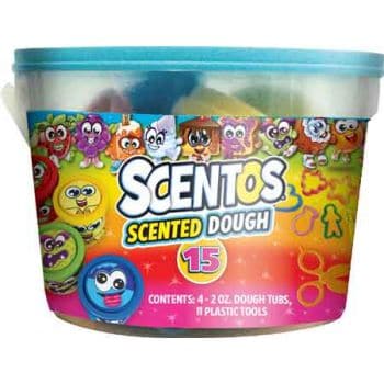 Gray Scentos Scented Dough & Tools in Tub Kids Modelling Supplies