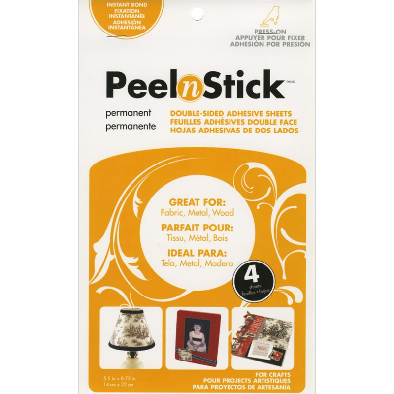 Goldenrod Thermoweb Peel n Stick Adhesive Sheets-14x22cm 4/Pkg Paper Craft Adhesives