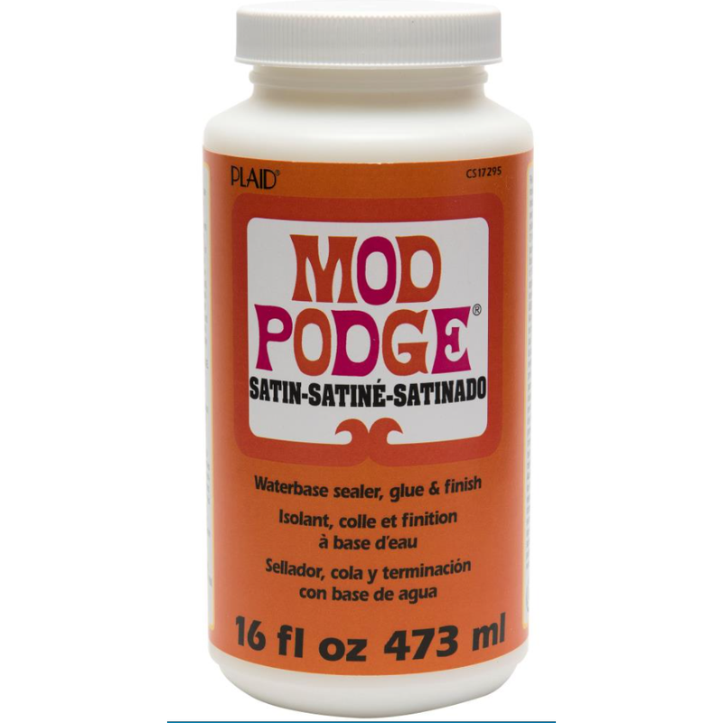 Brown Mod Podge Satin Finish 473ml Craft Paint Finishes Varnishes and Sealers