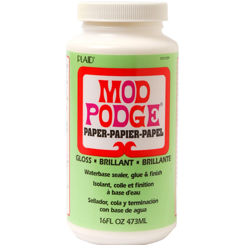 Red Mod Podge Paper Gloss Finish 473ml Craft Paint Finishes Varnishes and Sealers