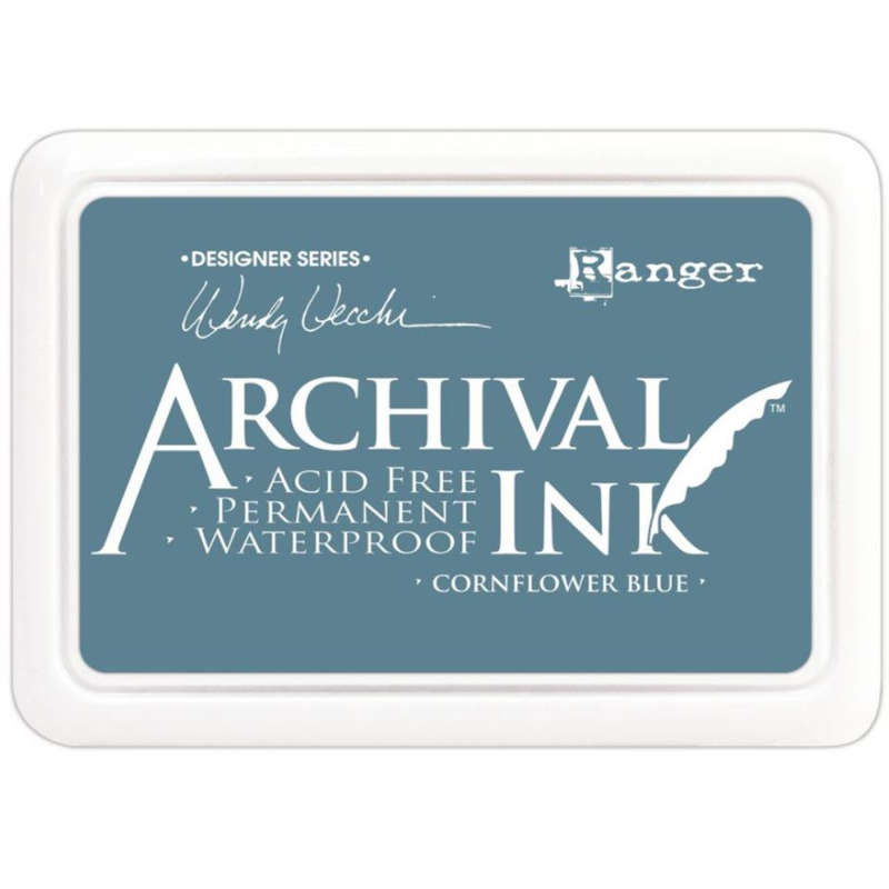 Slate Gray Wendy Vecchi Archival Ink Pad Cornflower Blue Stamp Pads