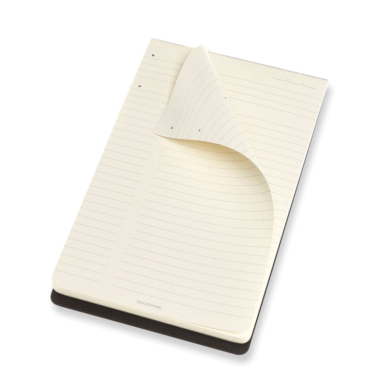 Antique White Moleskine Professional Notepad   Large    Black Pads