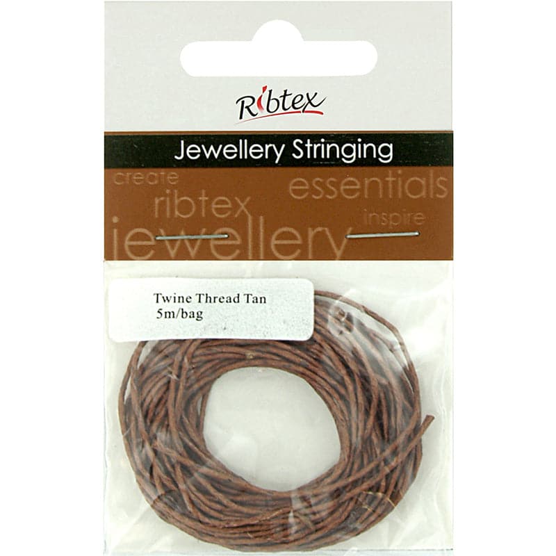 Light Gray Ribtex  Twine Thread Tan 5M Jewelry Cord and String