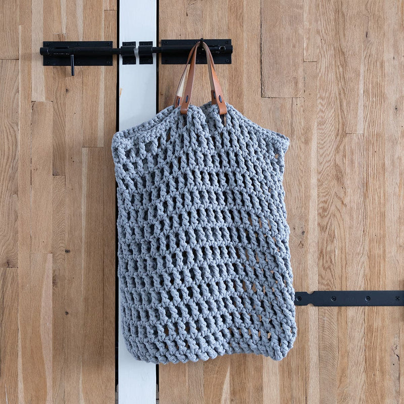 Slate Gray Hoooked Spesso Tiago Bag -  Gris - 49x44cm Crochet Kits