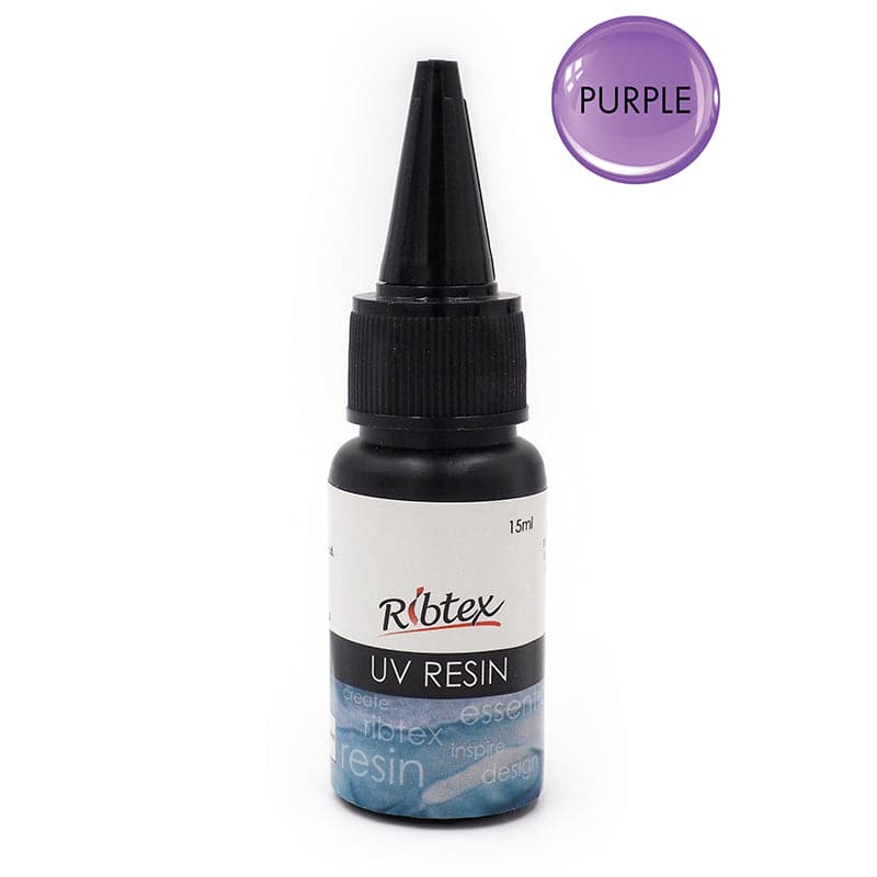 Light Gray Ribtex UV Resin-Purple 15ml Resin Jewelry Making