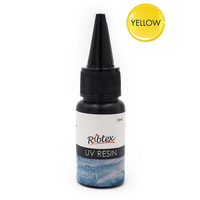 Dark Slate Gray Ribtex UV Resin-Yellow 15ml Resin Jewelry Making