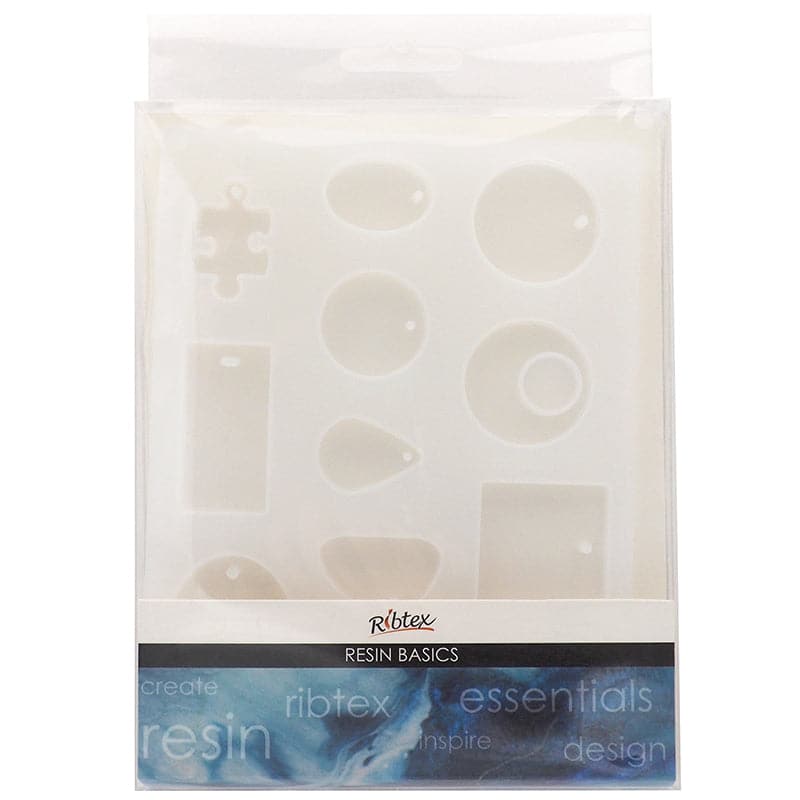 Light Gray Ribtex Resin Silicone Mould Pendents Resin Moulds