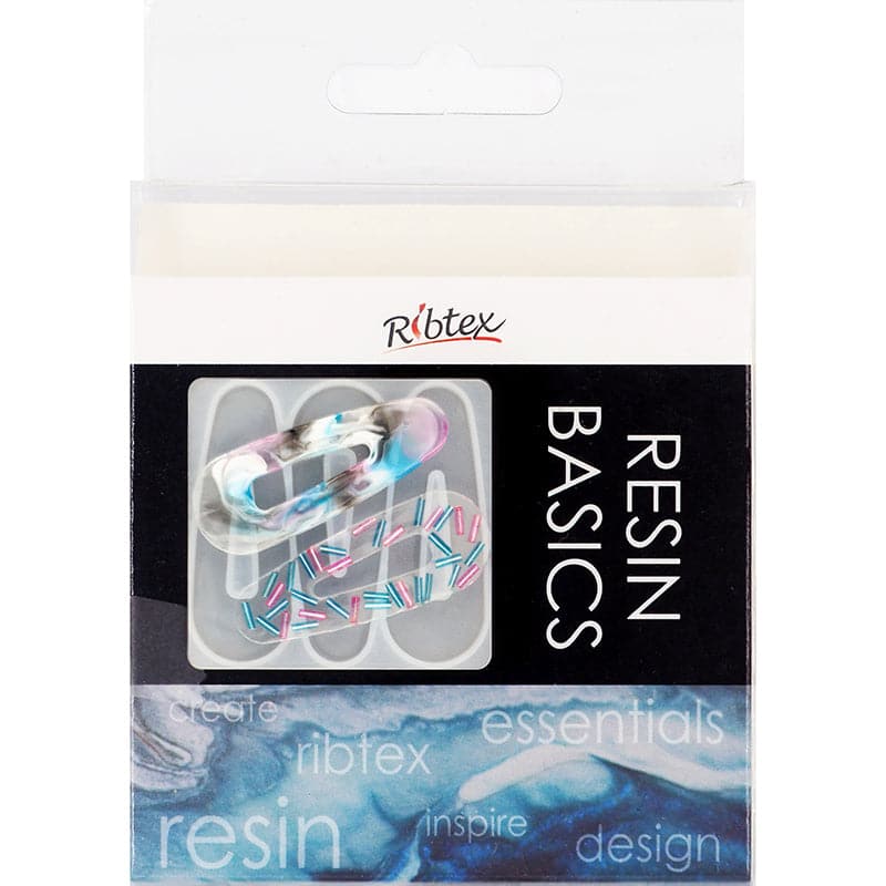 Dark Slate Gray Ribtex Resin Silicone Mould Hairclip Rounded Resin Moulds