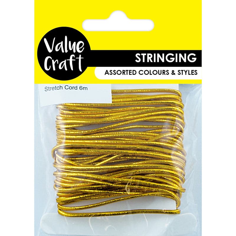 Goldenrod Value Craft  Craft Elastic Stretch Cord Gold 6M Jewelry Cord and String