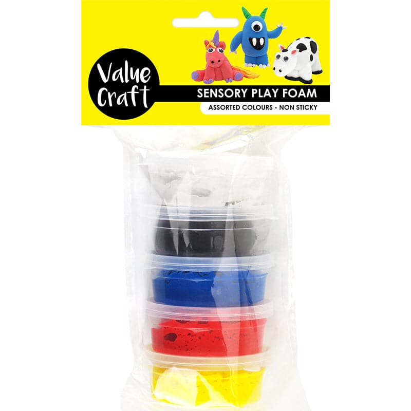 Dark Slate Gray Value Craft Sensory Play Foam-Primary Colours (5 Pack) Jewelry Findings
