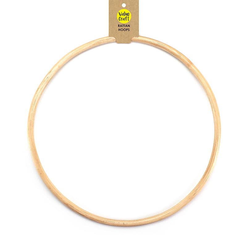 Wheat Value Craft  Hoop Rattan 30cm 1 Piece Naturals