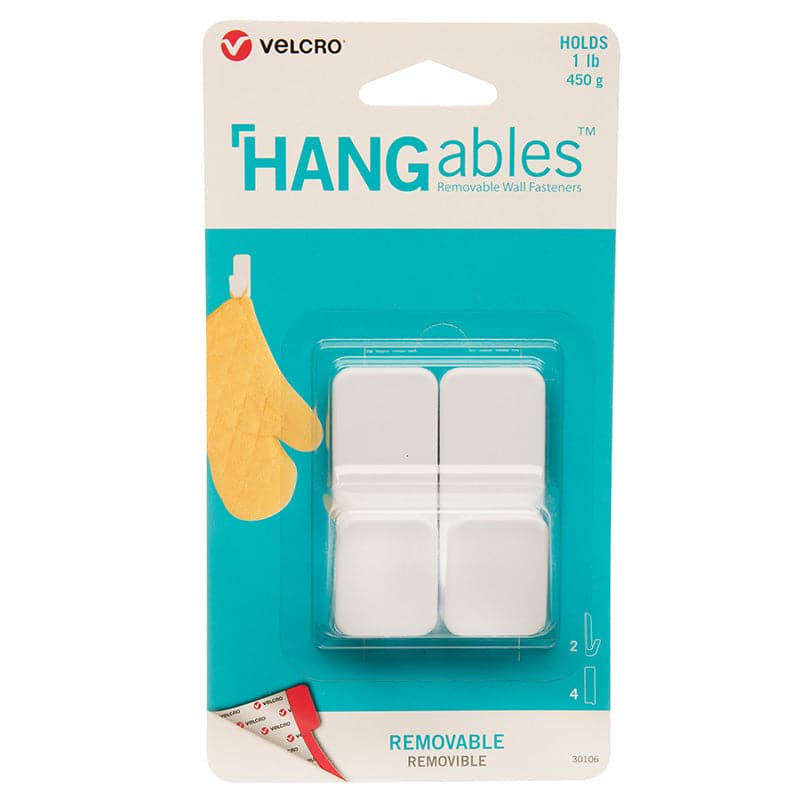 Light Gray Velcro Removable Wall Fastener Small Hooks 1Lb 45g 30106 Glues