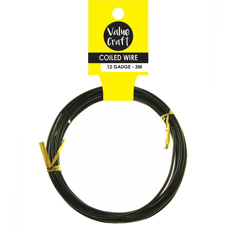 Yellow Value Craft  Craft Wire 12G Black 3M Jewelry & Beading Wire