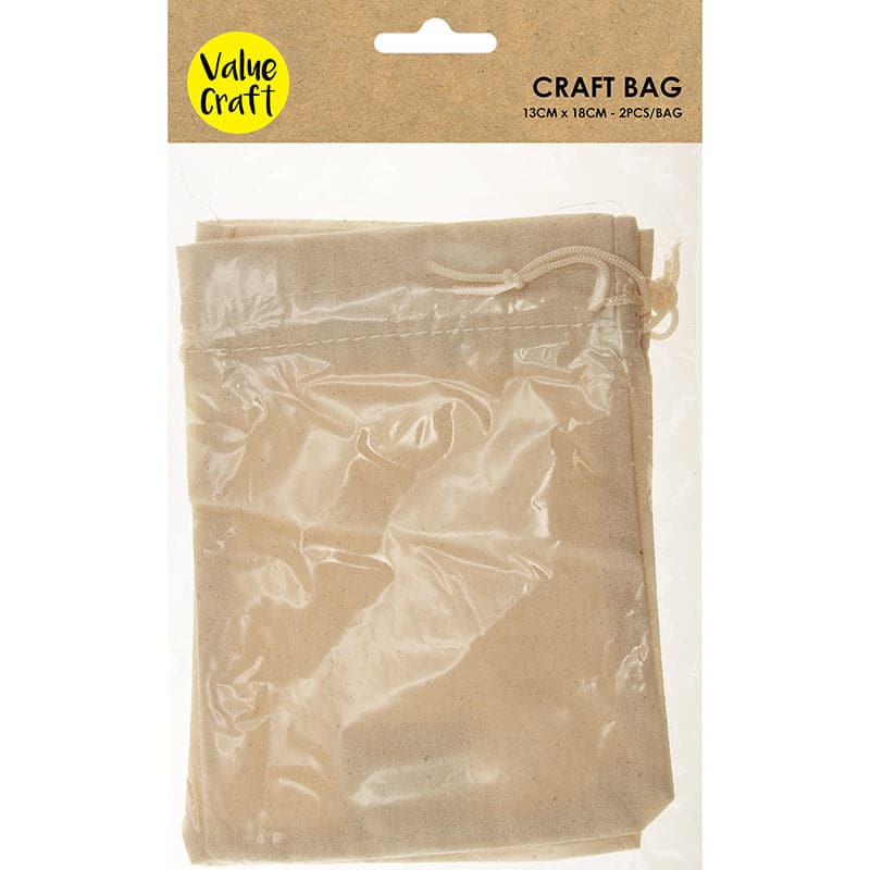 Tan Value Craft Bags 13cmx18cm 2 Pieces Treat Bags Boxes and Fillers
