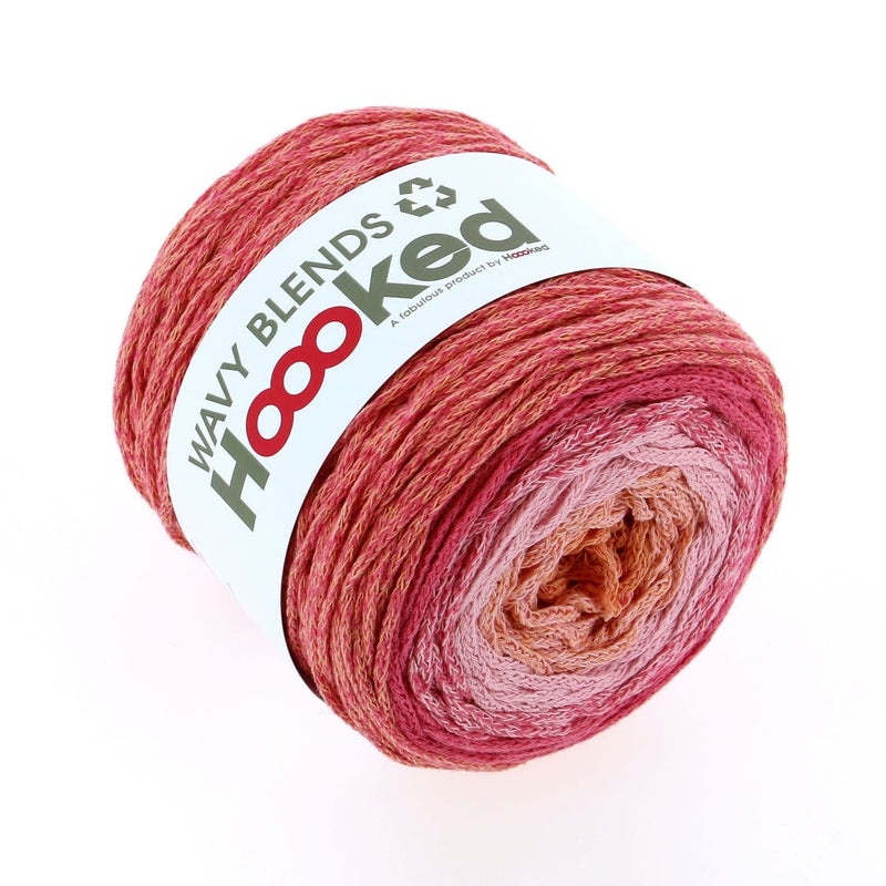 Maroon Hoooked Wavy Blends Yarn Iced Pink 250 Grams 260 Metres Knitting and Crochet Yarn