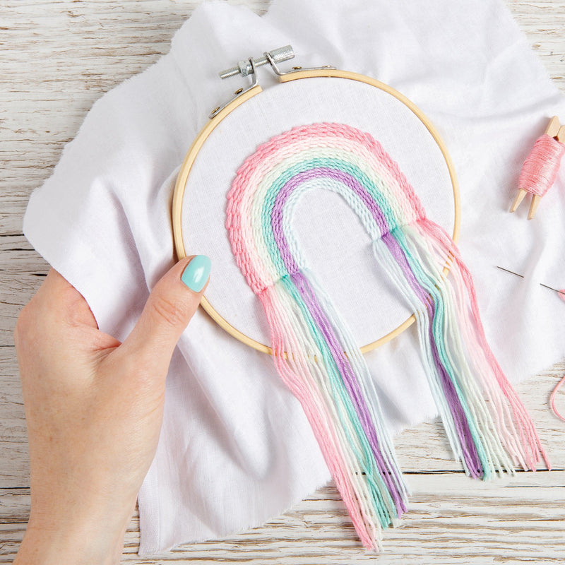 Lavender Rainbow Embroidery Kit - Neutral Zone Needlework Kits