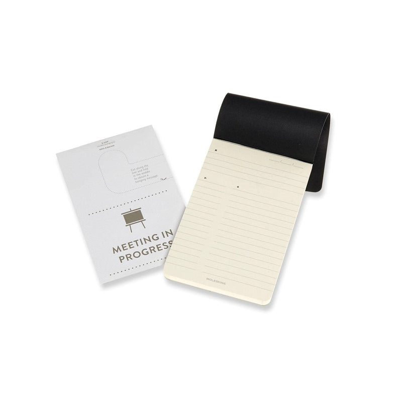 Antique White Moleskine Professional Notepad  Pocket  Black Pads