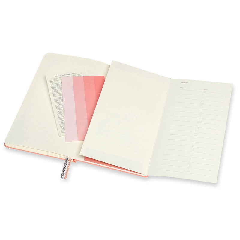 Beige Moleskine ART BULLET NOTEBOOK  Large  CORAL PINK Pads