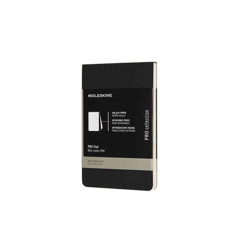 Black Moleskine Professional Notepad  Pocket  Black Pads