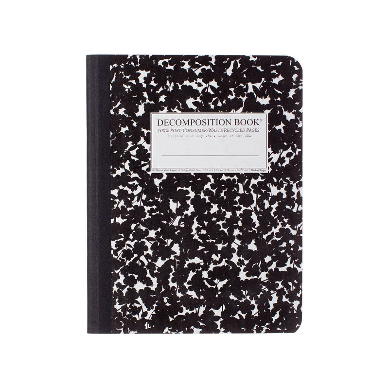 Light Gray Decomposition Book Notebook Ruled   Large   Cherry Blossom Pads