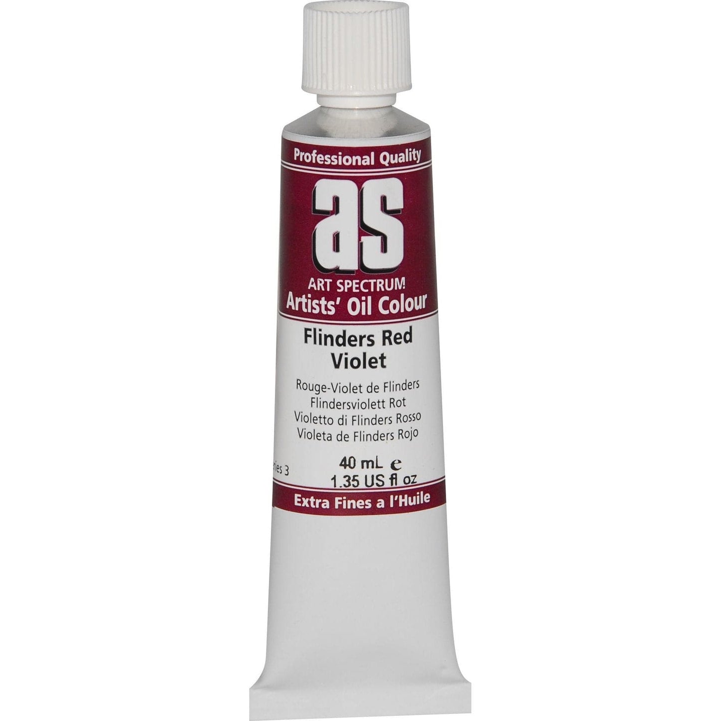 Saddle Brown Art Spectrum Oil Paint 40mL Flinders Red Violet  S3 Oil Paints