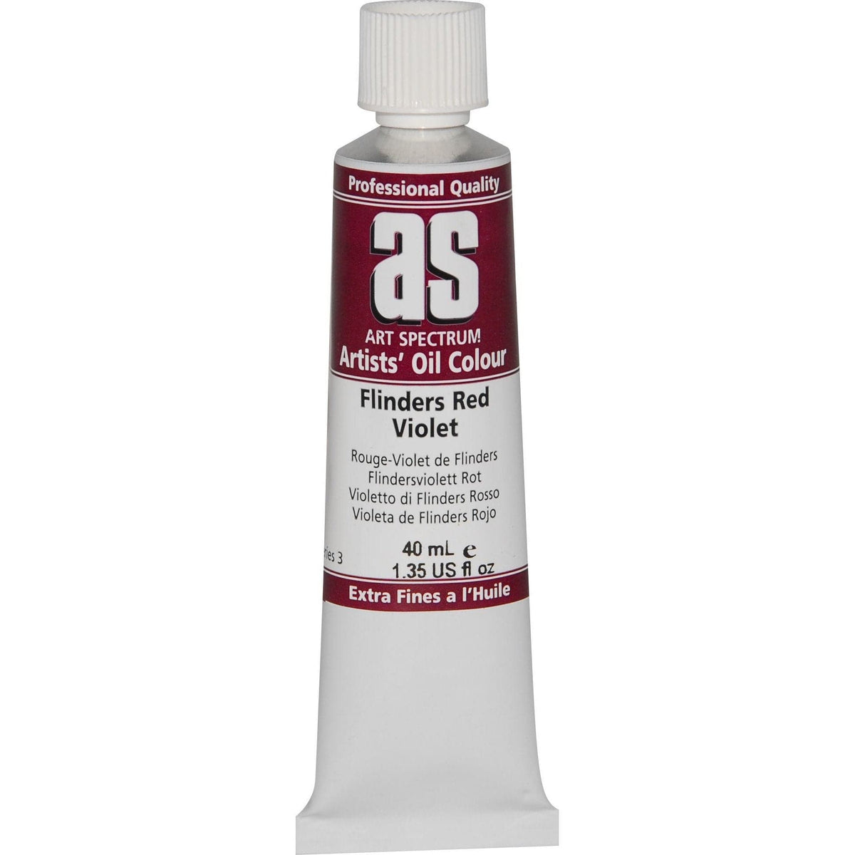 Saddle Brown Art Spectrum Oil Paint 40mL Flinders Red Violet  S3 Oil Paints