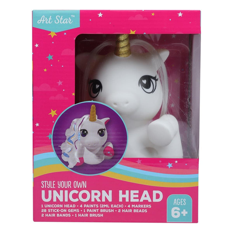 Violet Red Art Star Style Your Own Unicorn Head Kids Craft Kits