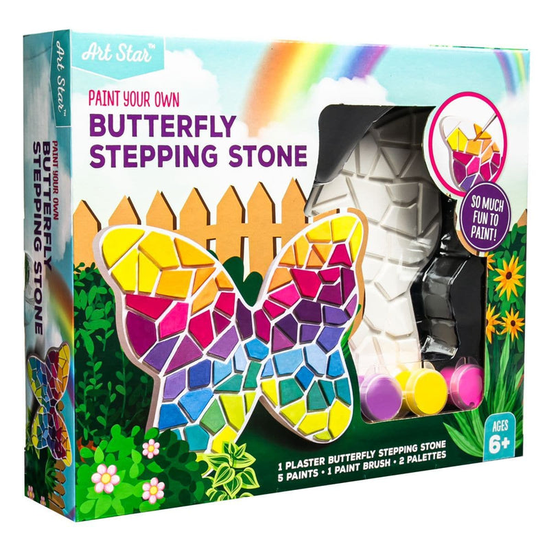 Sandy Brown Art Star Decorate Your Own Stepping Stone Butterfly Kids Craft Kits
