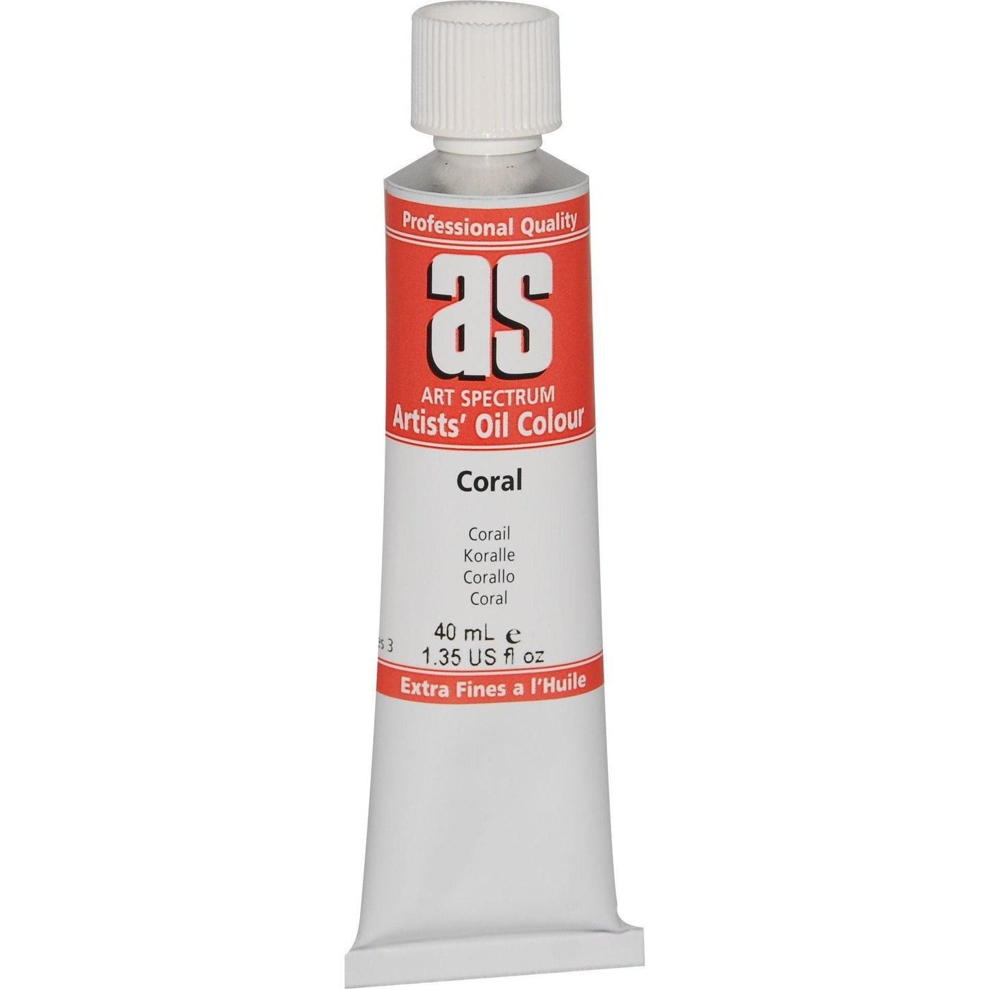 Chocolate Art Spectrum Oil Paint 40mL Coral  S3 Oil Paints