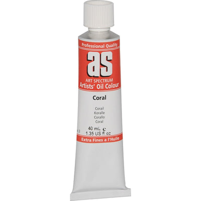 Chocolate Art Spectrum Oil Paint 40mL Coral  S3 Oil Paints