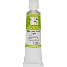 Yellow Green Art Spectrum Oil Paint 40mL Spectrum Green Light  S1 Oil Paints