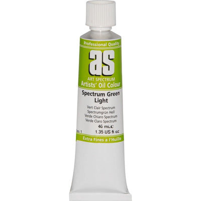 Yellow Green Art Spectrum Oil Paint 40mL Spectrum Green Light  S1 Oil Paints