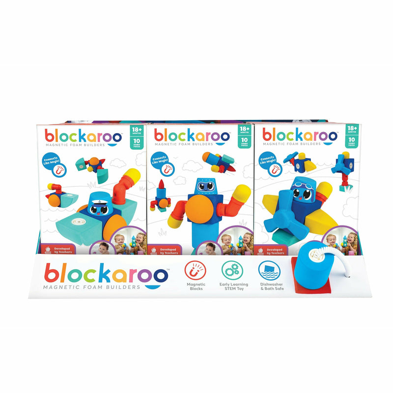 Lavender Blockaroo Magnetic Foam Blocks - CDU12 10 piece Kids Educational Games and Toys